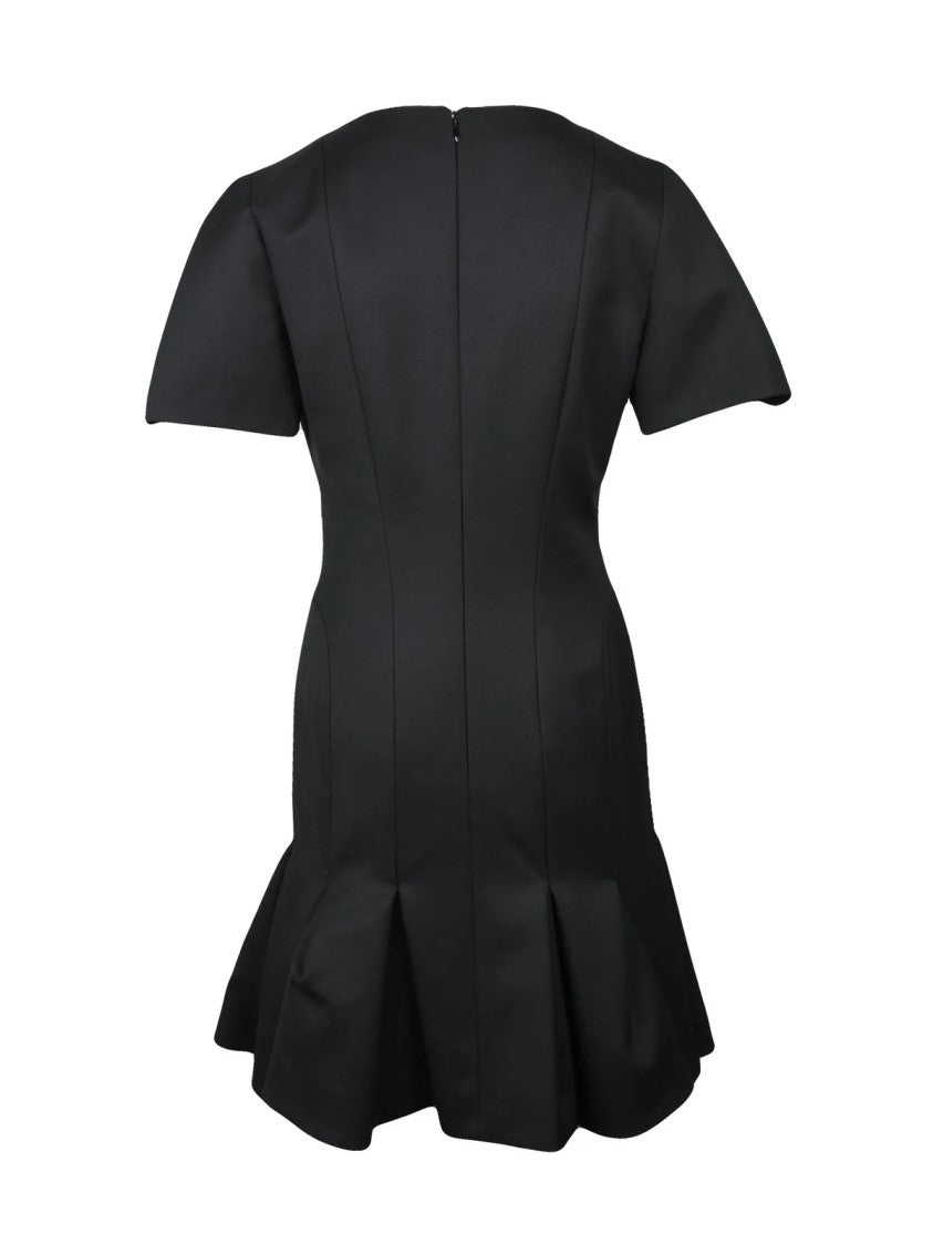 Nina Ricci Mermaid Midi Dress Wool Black