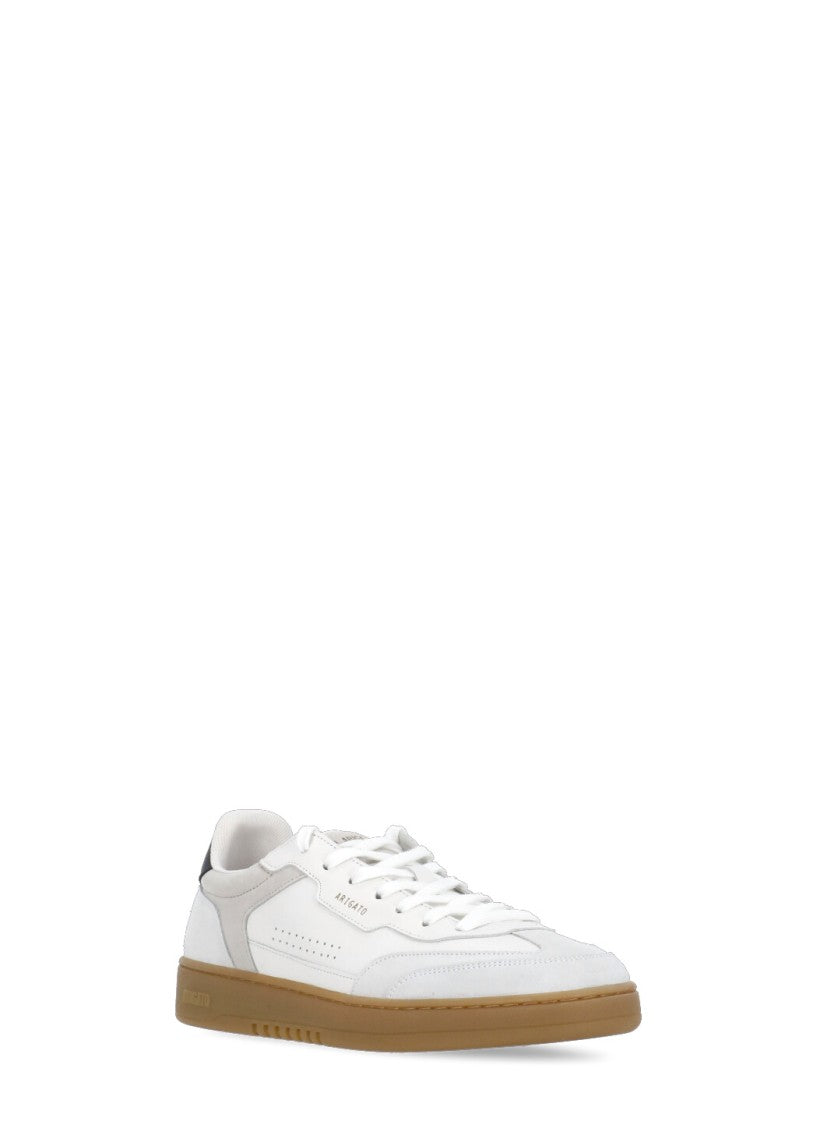 Axel Arigato White Leather Sneakers With Contrasting Suede Inserts