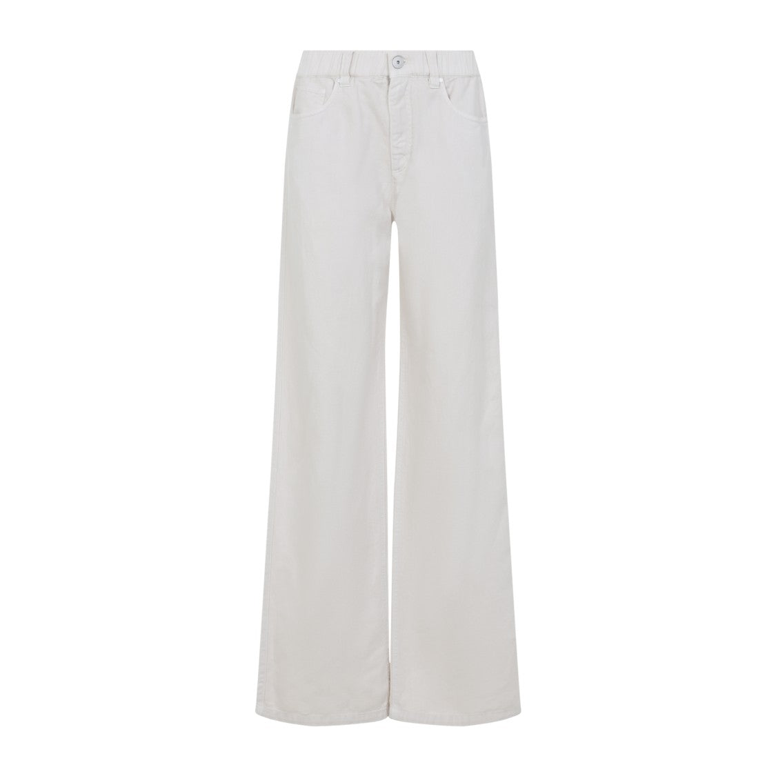 Brunello Cucinelli Wide-Leg Trousers In Cotton-Linen Blend