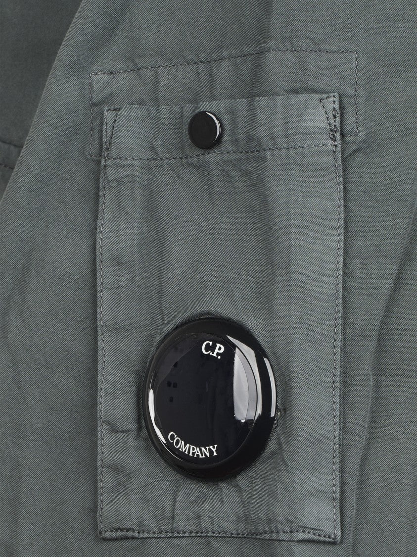 C.P. Company Organic Gabardine Zipped Lens Overshirt
