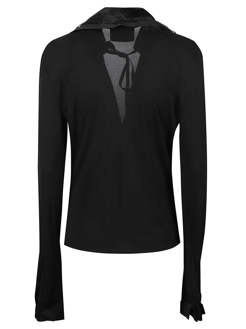 John Richmond Black Sattivi Viscose Blouse