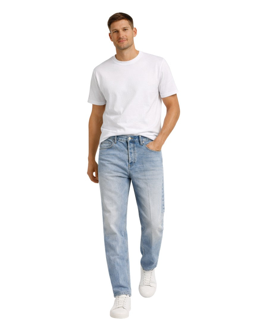 Nine In The Morning Albert 5 Pocket Loose Light Denim Jeans