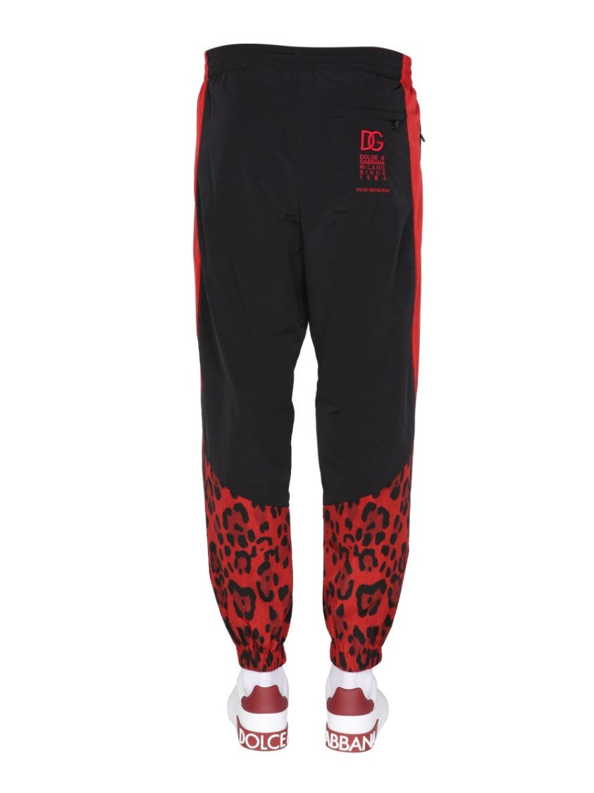 Dolce & Gabbana Jogging Pants With Animal Print