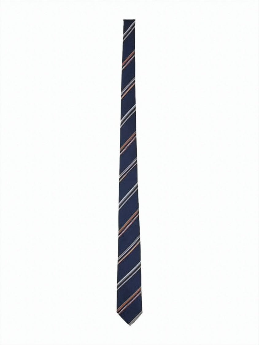 Paul Smith Silk Tie With Classic Diagonal Stripes