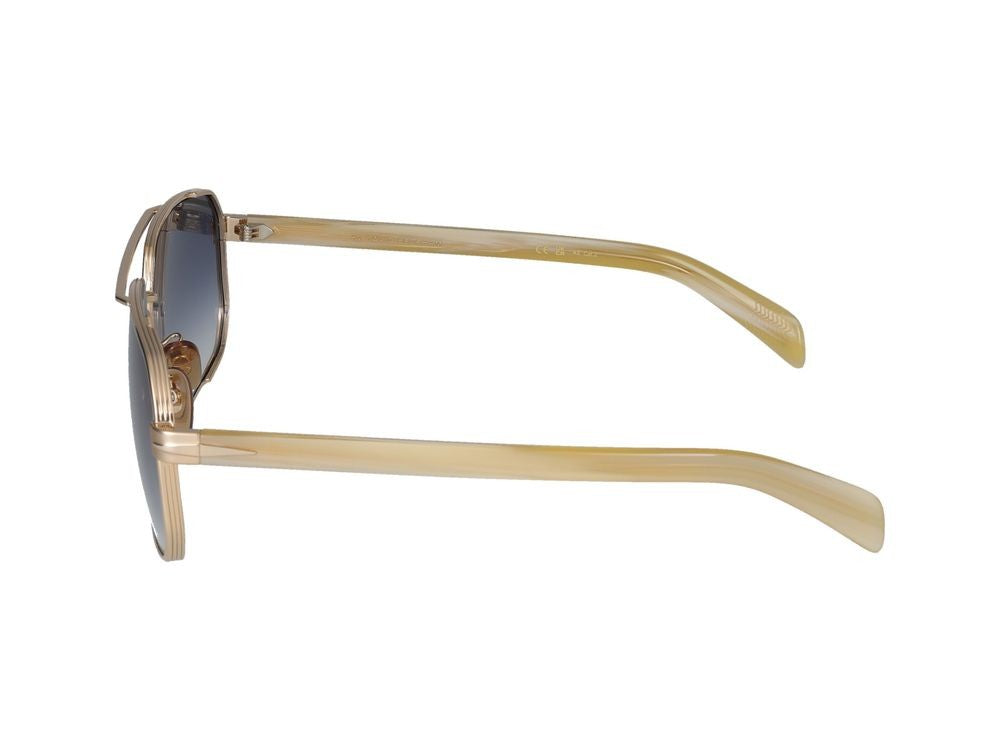 David Beckham Sunglasses Db 7102/S 06S Striped Beige Gold 61/14/145