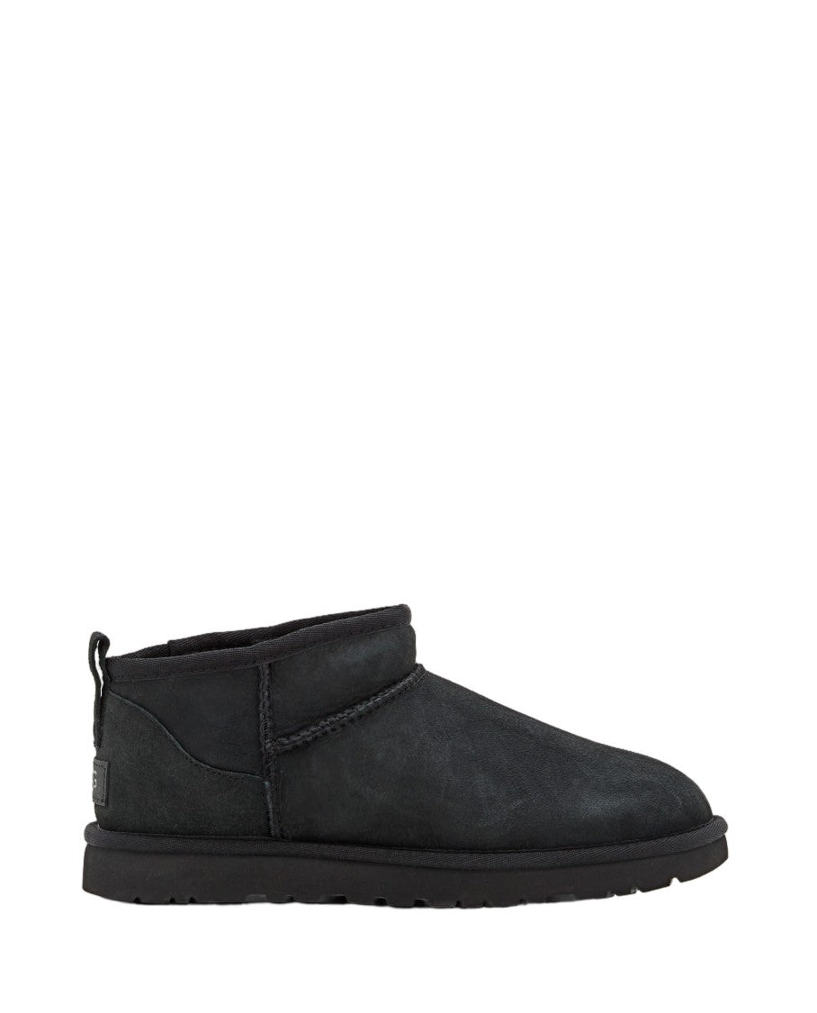 Ugg Asymmetrical Ultra Mini Boots With Twinface Sheepskin Upper