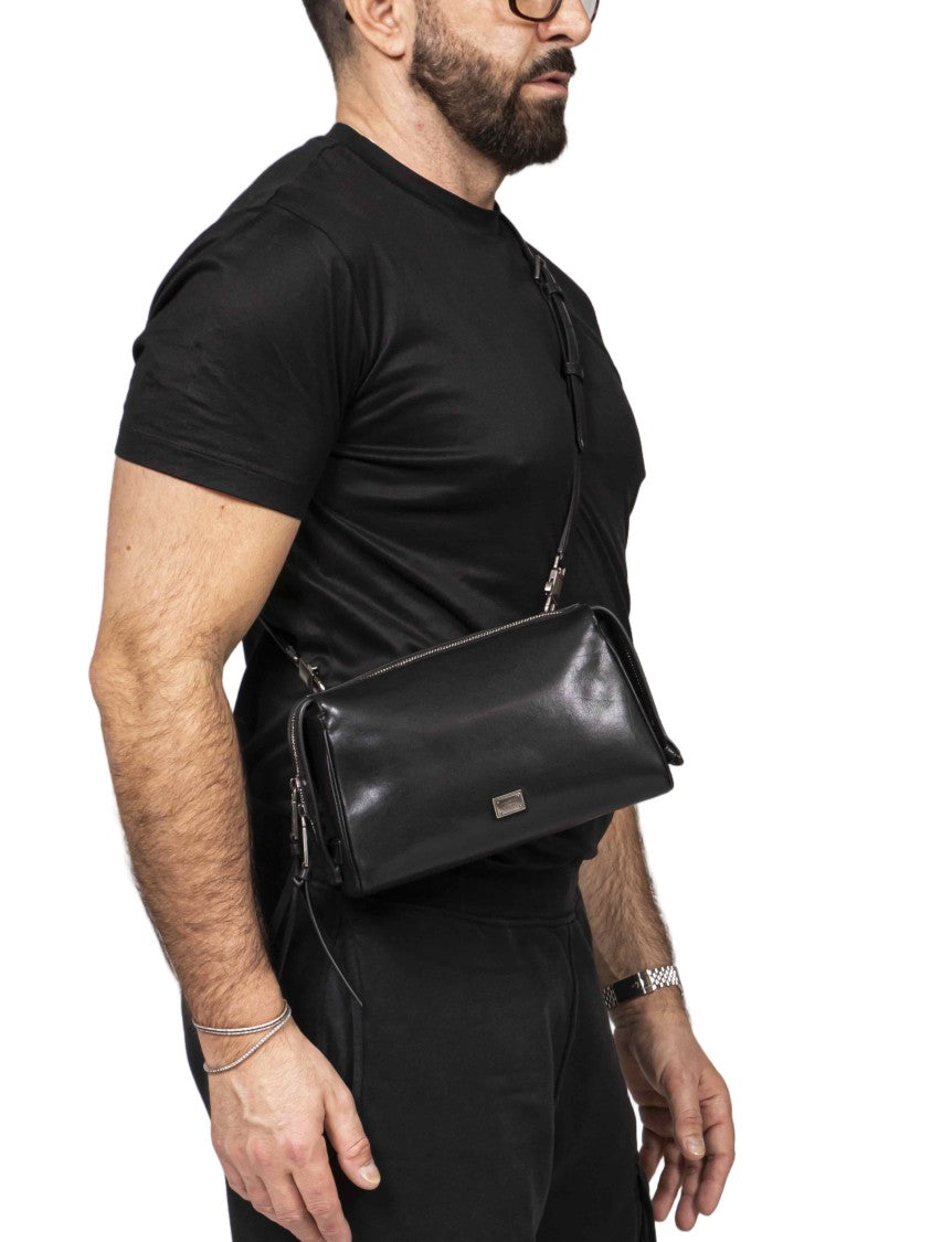 Dolce & Gabbana Polished Finish Detachable-Strap Crossbody Bag