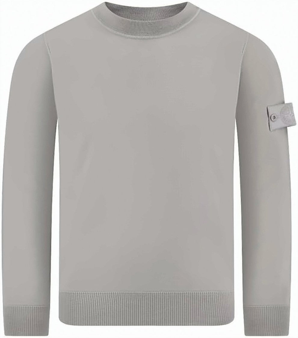 Stone Island Black Premium Wool Signature Patch Sweater