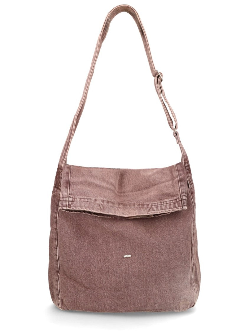 Our Legacy Neutrals Sustainable Adjustable Flap Cotton Shoulder Bag