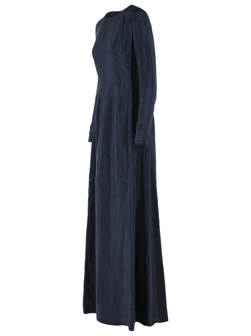 Maison Margiela Blue Cupro Maxi Dress
