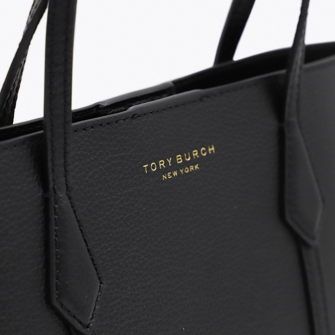 Tory Burch Black Leather Small Perry Tote