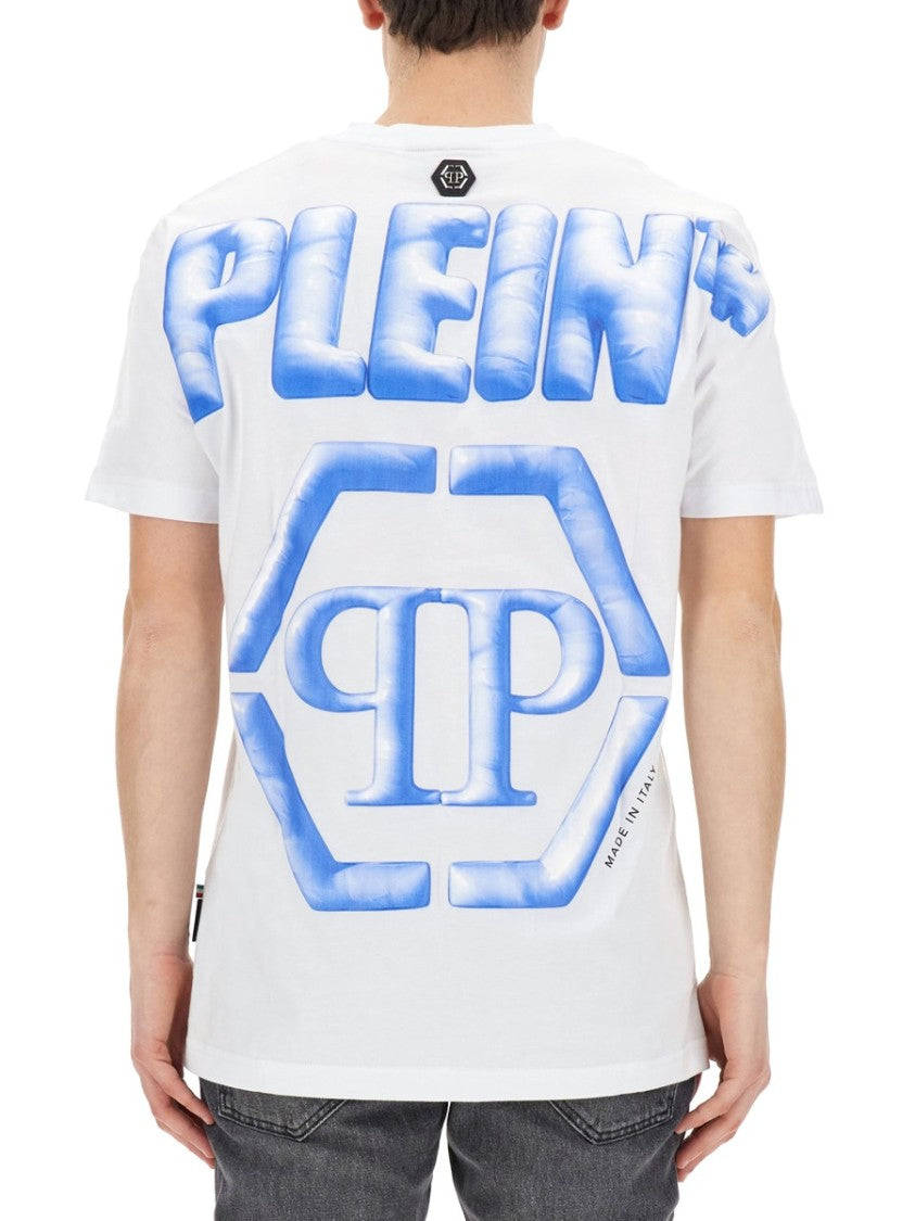 Philipp Plein Logo-Emblazoned Cotton T-Shirt With Crew Neck