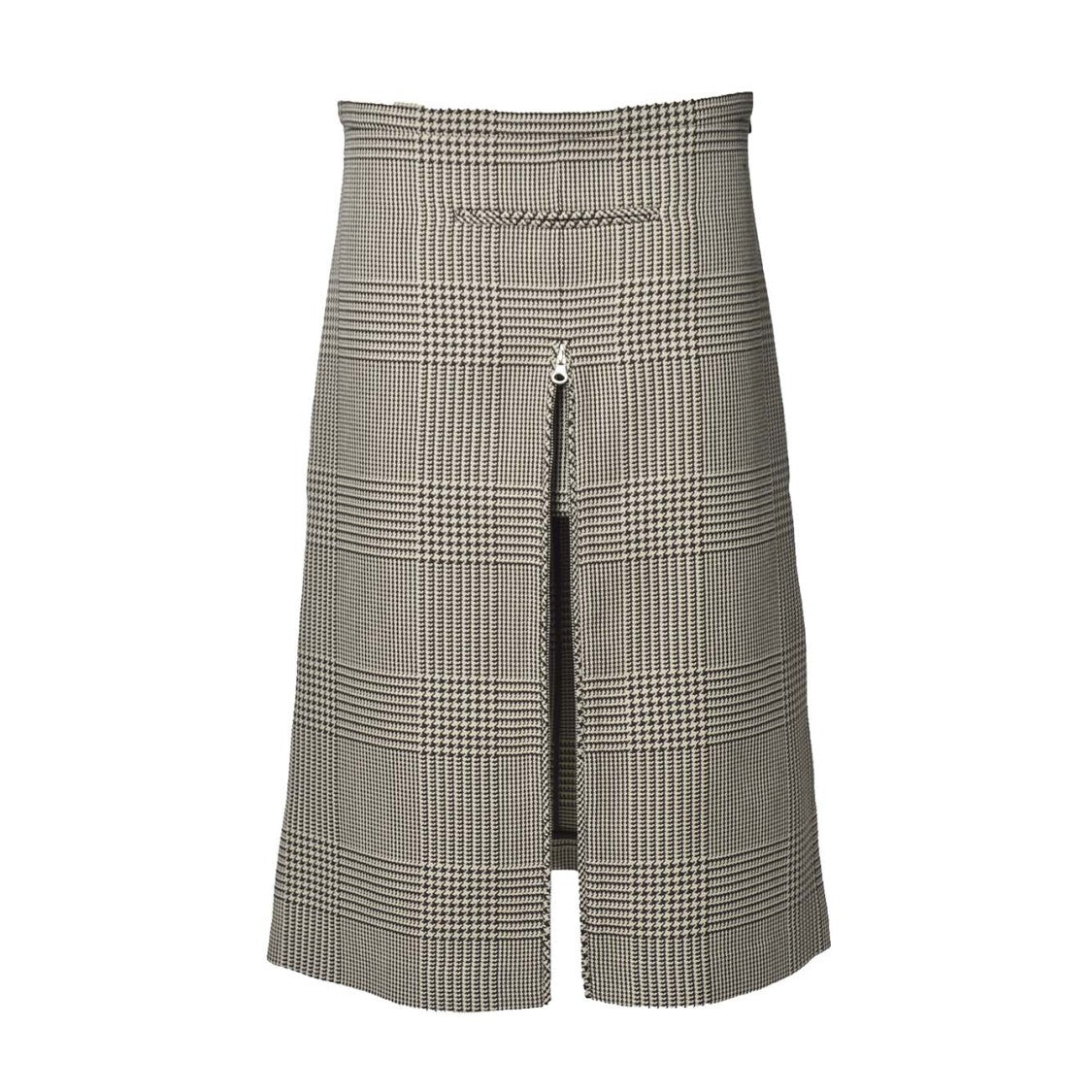 Courrèges Brown Wool Midi Skirt With Zip