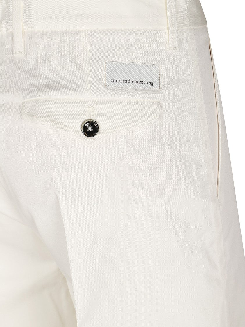 Nine In The Morning Straight Leg Subtle Logo Pants
