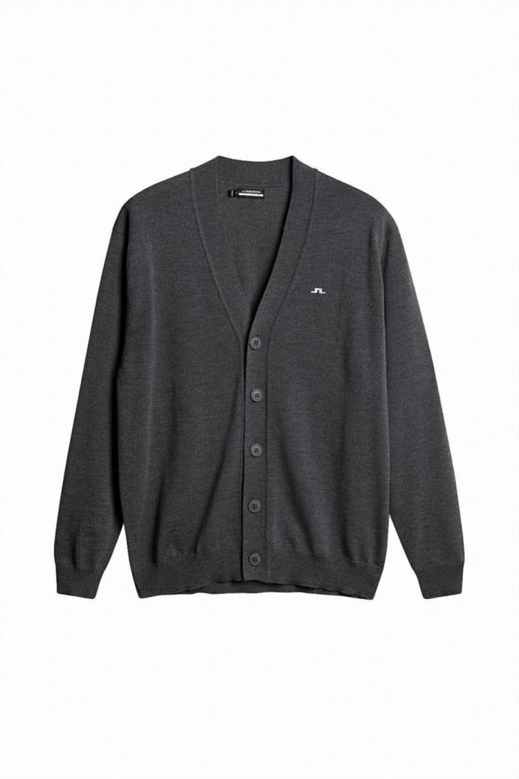 J Lindeberg V-Neck Cardigan Sweater With Button-Down Front