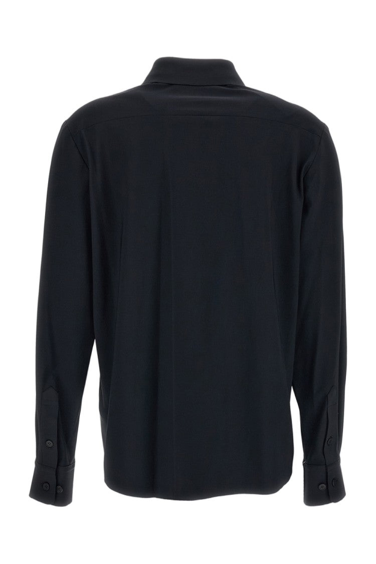 Irie' Black Ruffled Long-Sleeve Casual Shirt