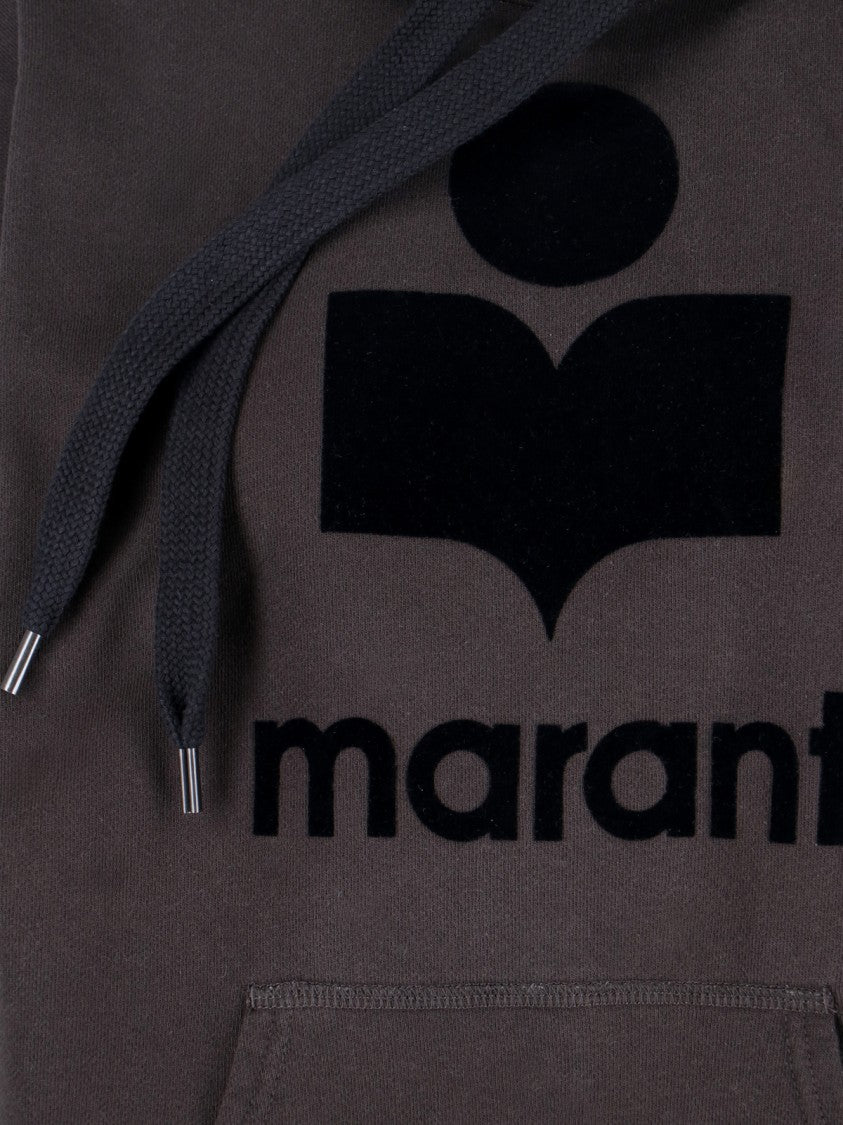 Isabel Marant Étoile Black Mansel Logo Cotton Hoodie