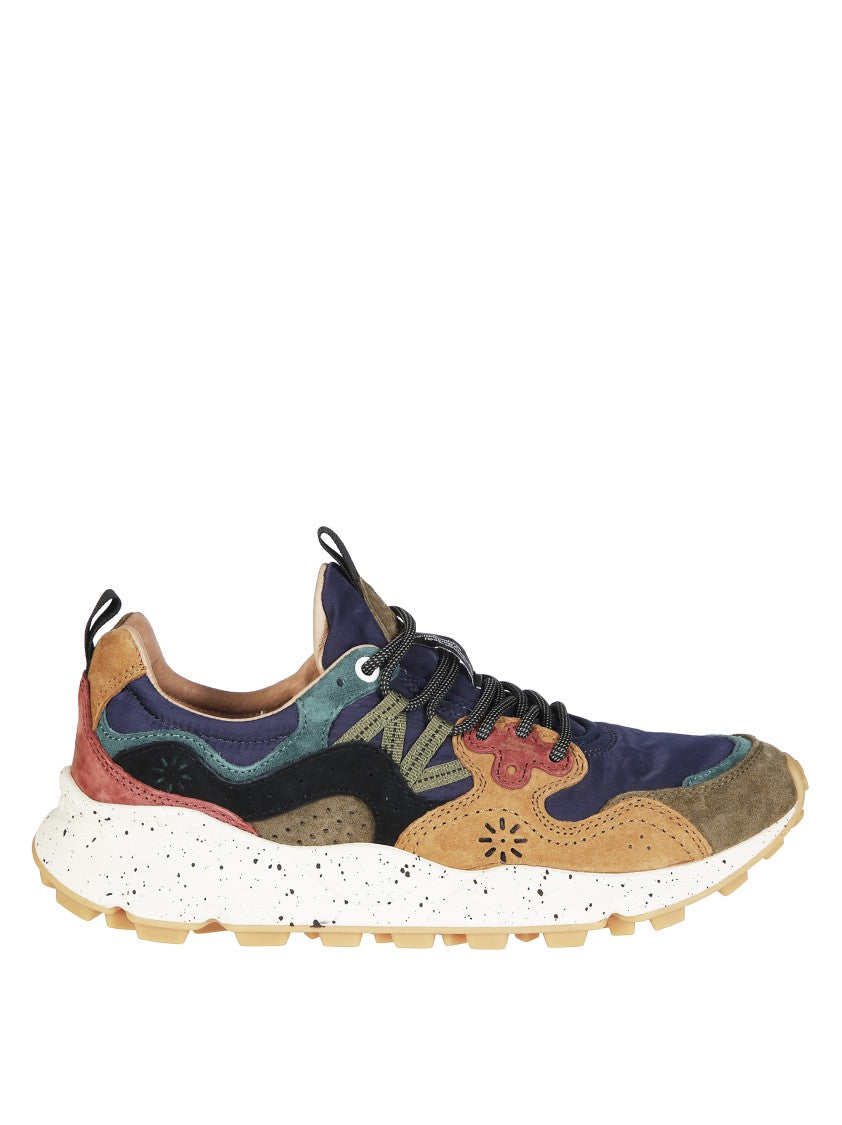 Flower Mountain Multi-Material Earthy Tone Sneakers