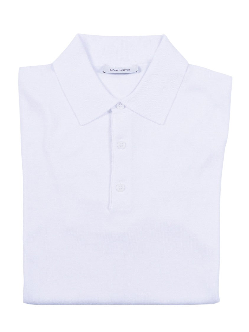 Kangra Cashmere Three Button Smooth Polo Shirt