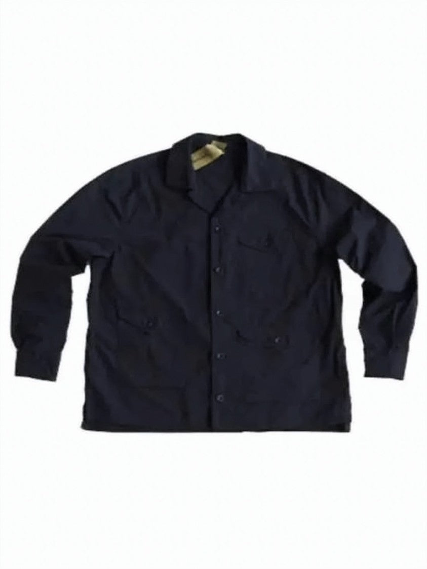 Ten C Classic Button-Up Jacket With Relaxed Fit And Chest Pocket