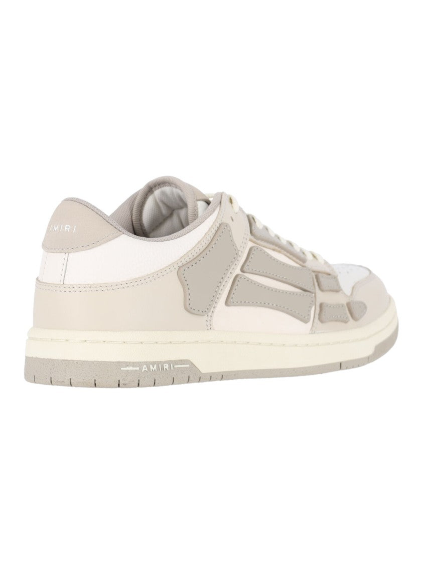 Amiri White Layered Perforated Low-Top Sneakers