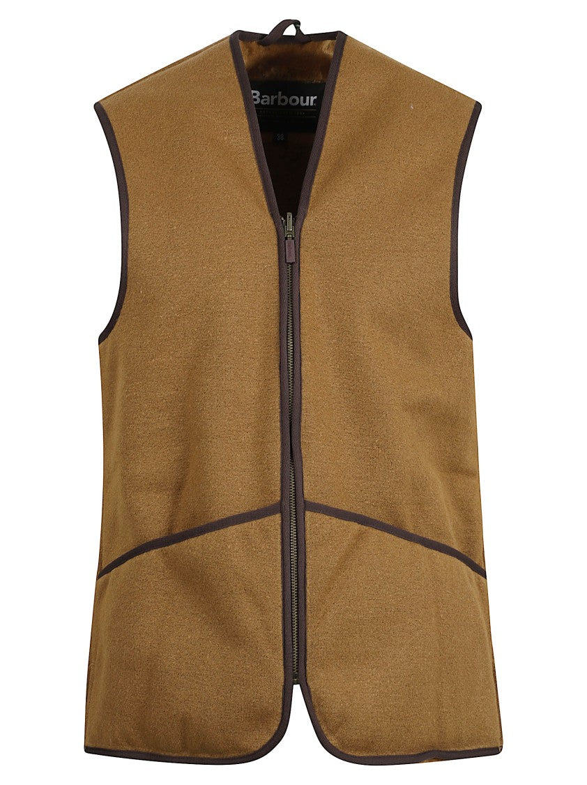 Barbour Cognac Brown Faux Fur Interior Barbour Vest