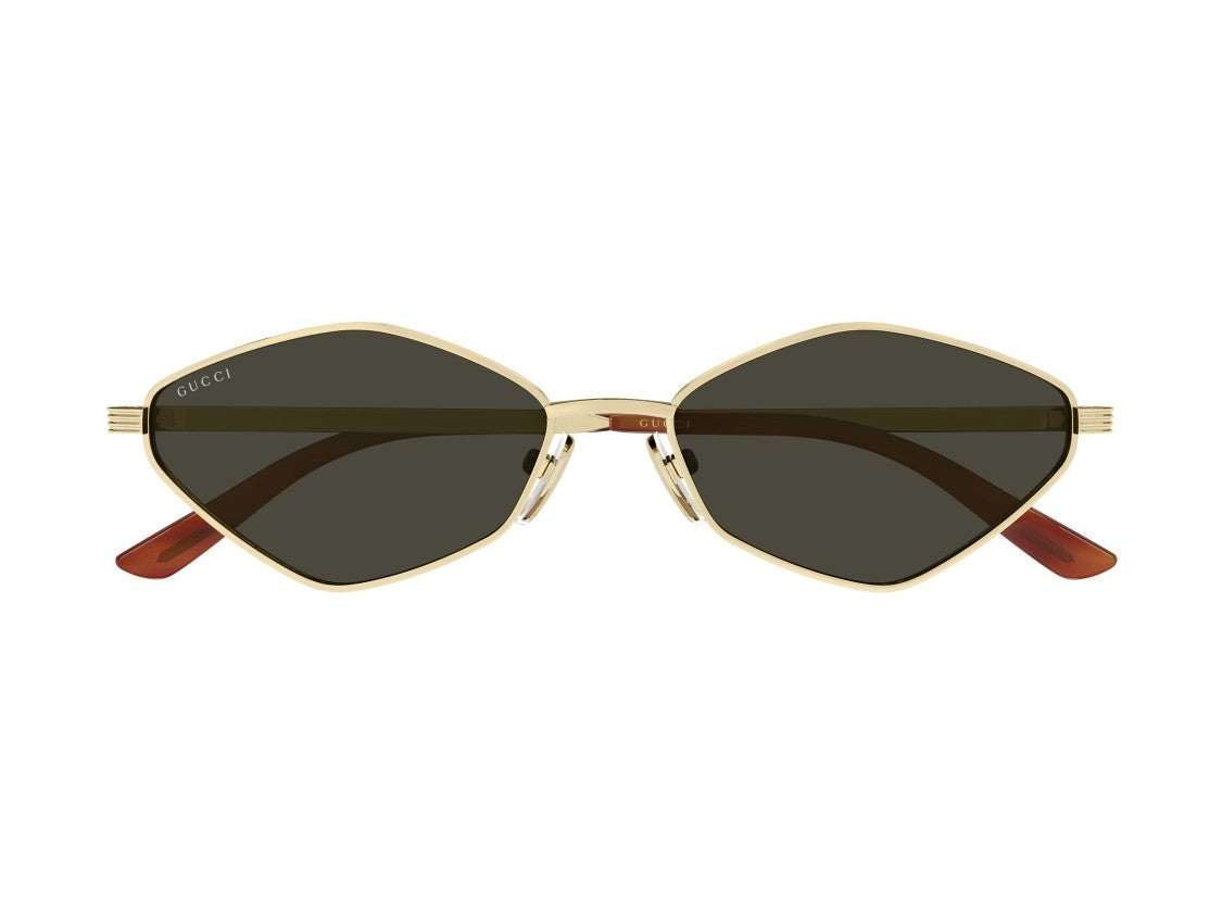Gucci Gg2222s Gold Geometric Metal Sunglasses