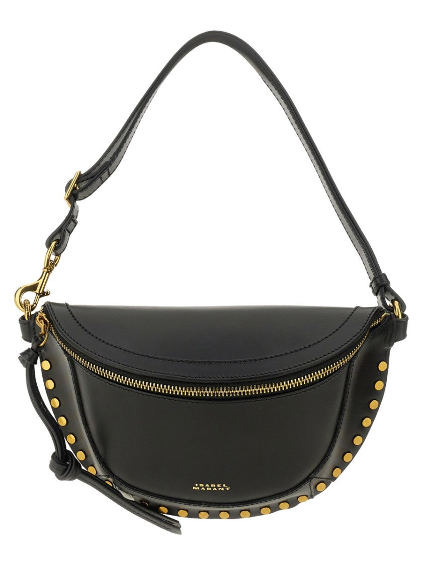 Isabel Marant Marsupio Skano Crescent Studded Leather Belt Bag