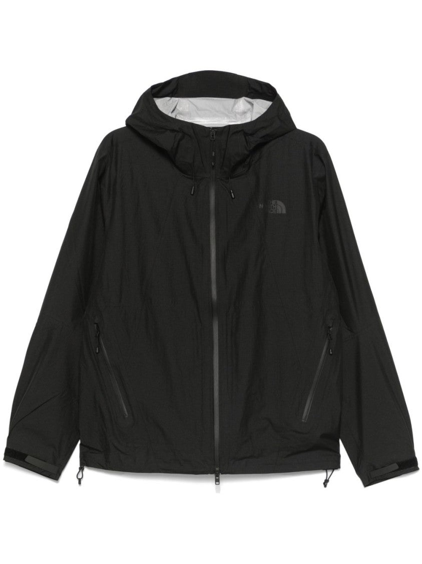 The North Face Nylon-Finish Black Parka With Adjustable Drawstrings