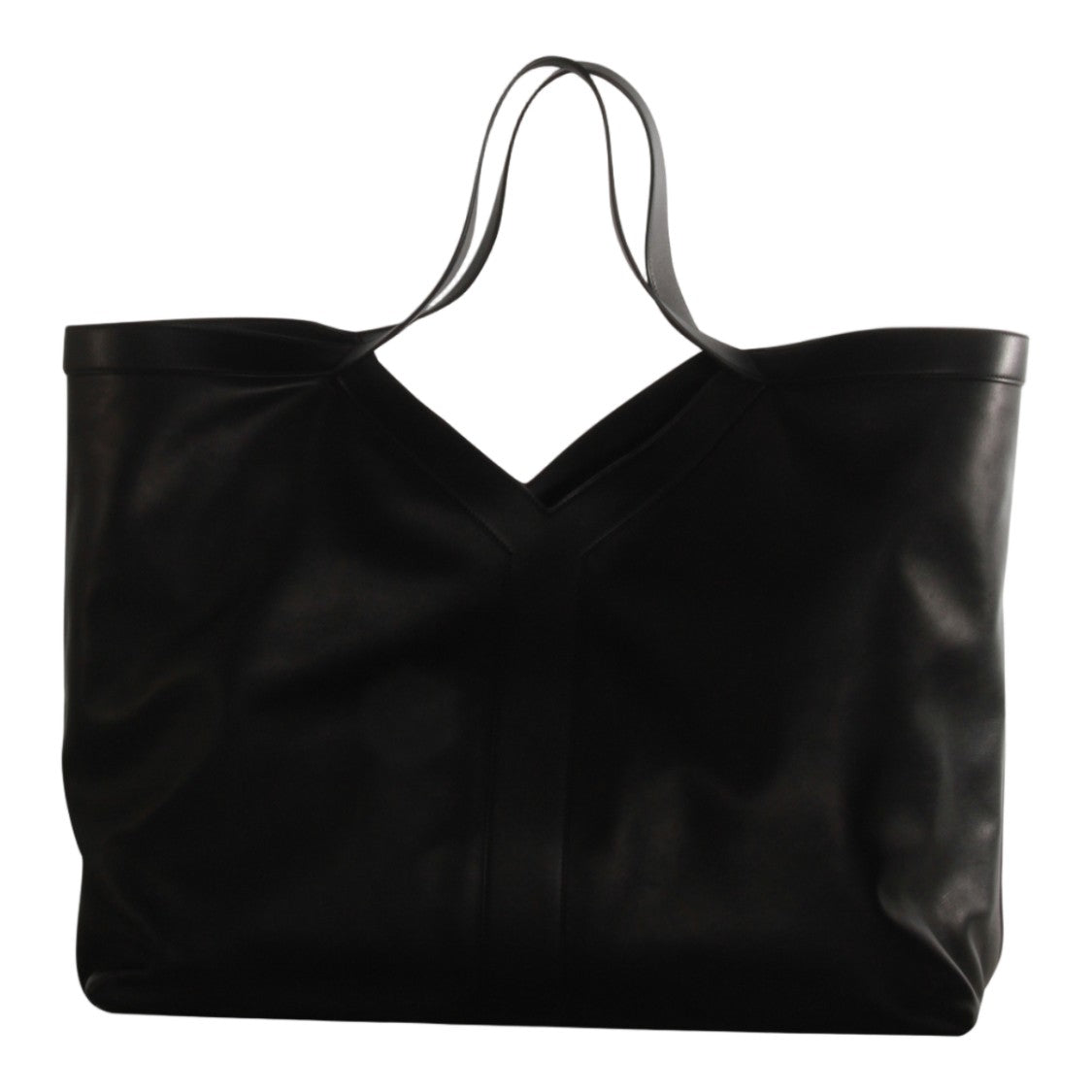Saint Laurent Large Tote Bag With Minimalist Design And V-Shaped Seam