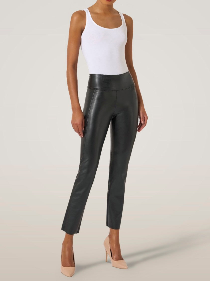 Wolford Form-Fitting Trousers With Glossy Finish And High Waistband