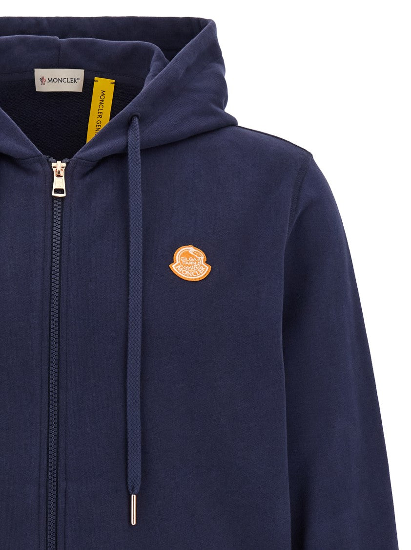Moncler Genius Brushed Cotton Zip-Up Hoodie
