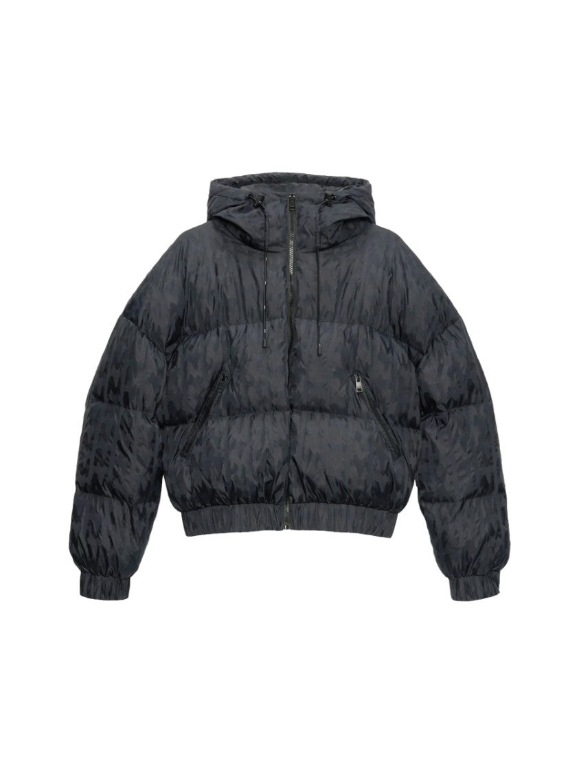 Msgm Black Quilted Padded Down Jacket