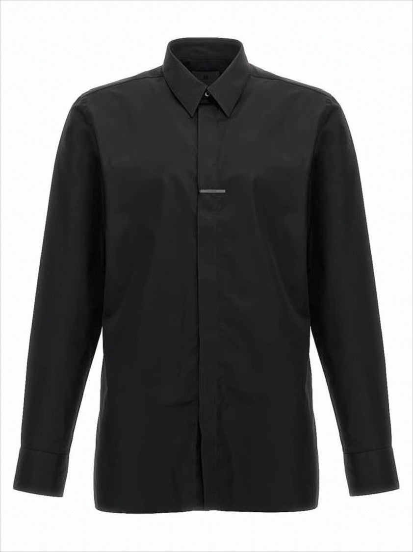 Givenchy Long-Sleeve Tailored Shirt With Concealed Button Placket