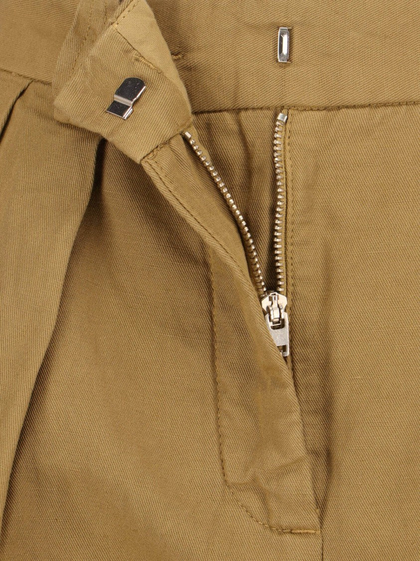 Aspesi Beige Cotton Linen Shorts