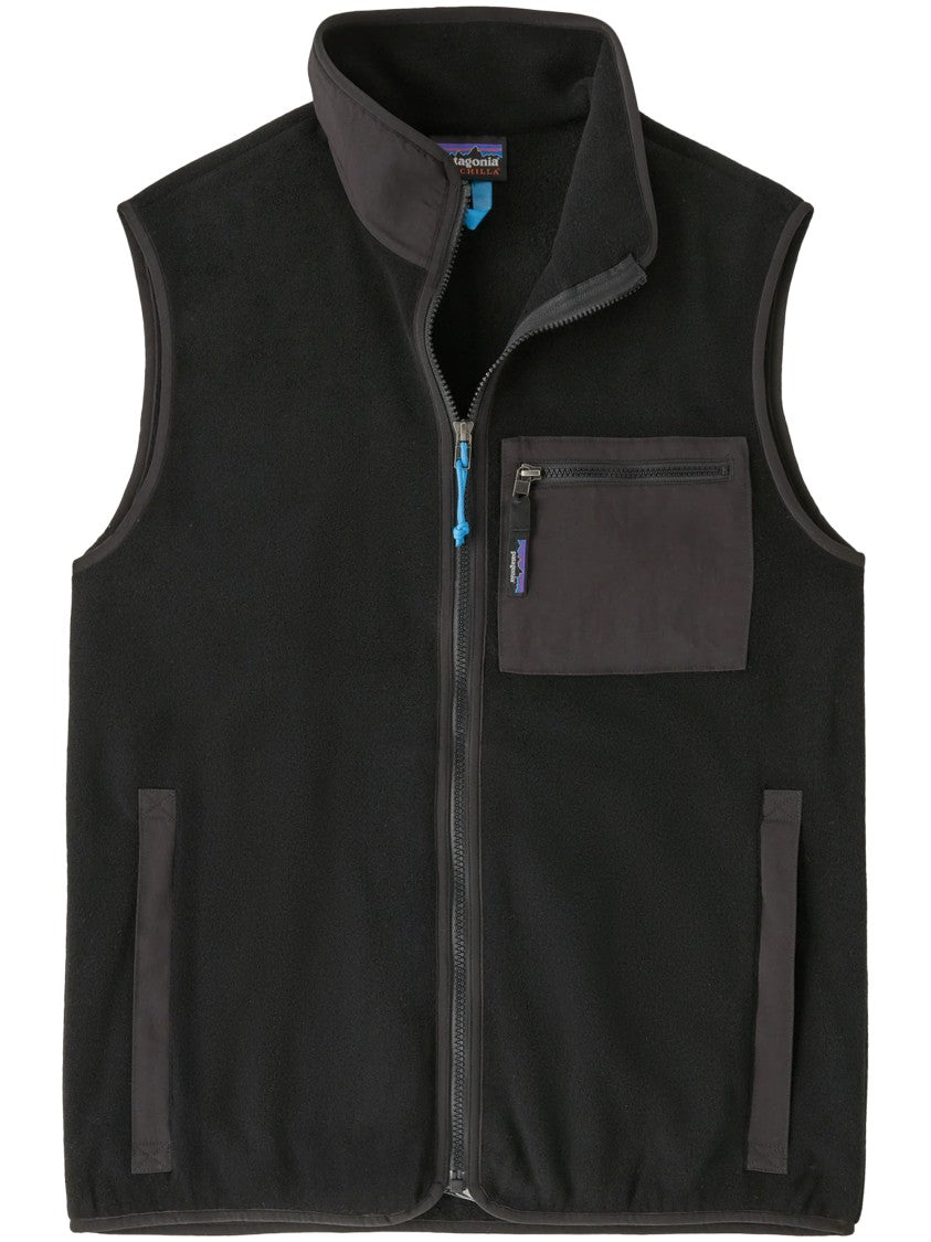 Patagonia Recycled Polyester Fleece Sleeveless Vest With Functional Pockets