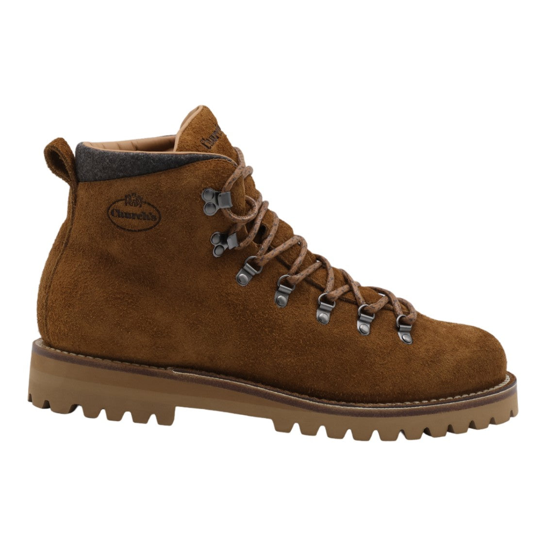Church's Rugged Suede Boots With Padded Collar