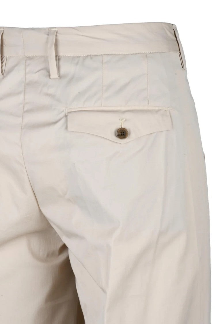 Myths Cotton Blend Pants - Cream