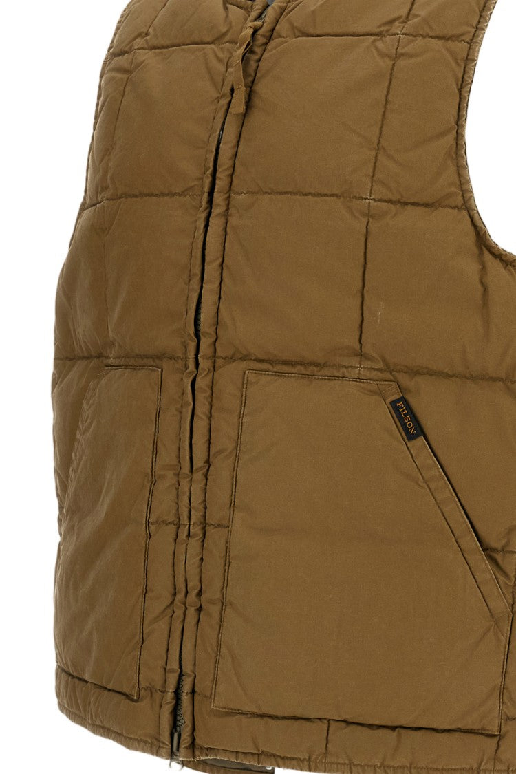 Filson Brown Heritage Vintage Wash Down Cotton Vest