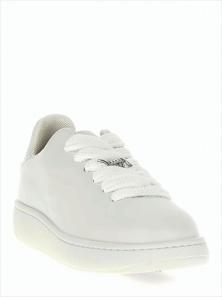 Burberry Minimalist White Cow Leather Sneakers