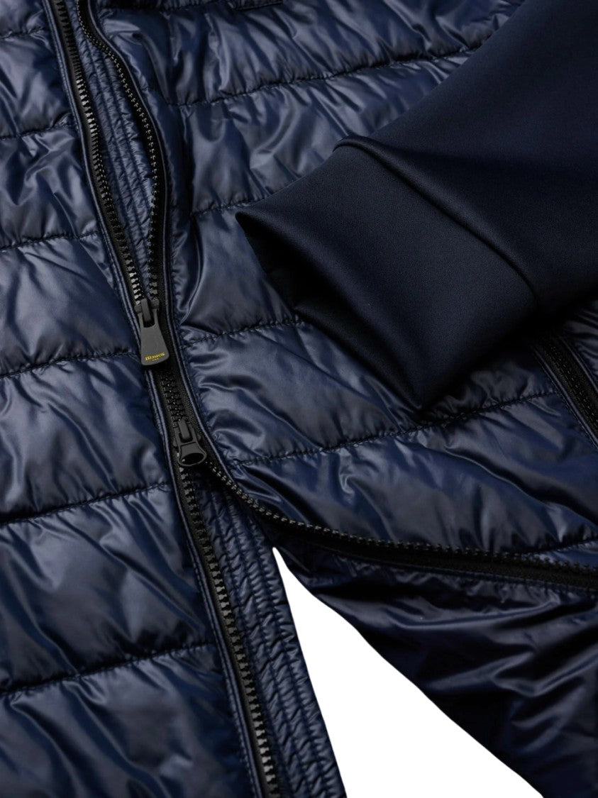 Blauer Quilted Padded Jacket Mandarin Collar