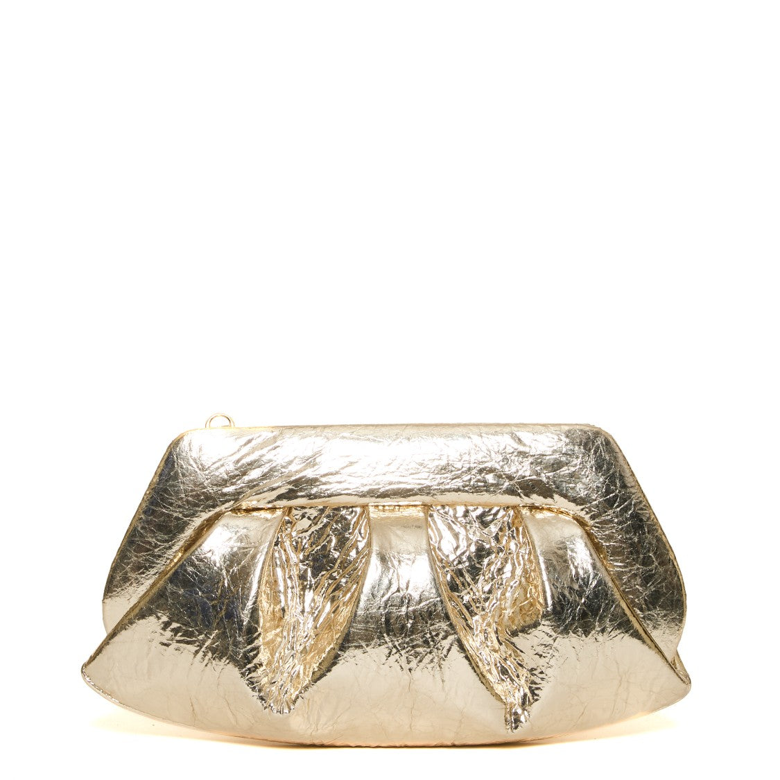 Themoirè Mirror Gold Clutch Medium