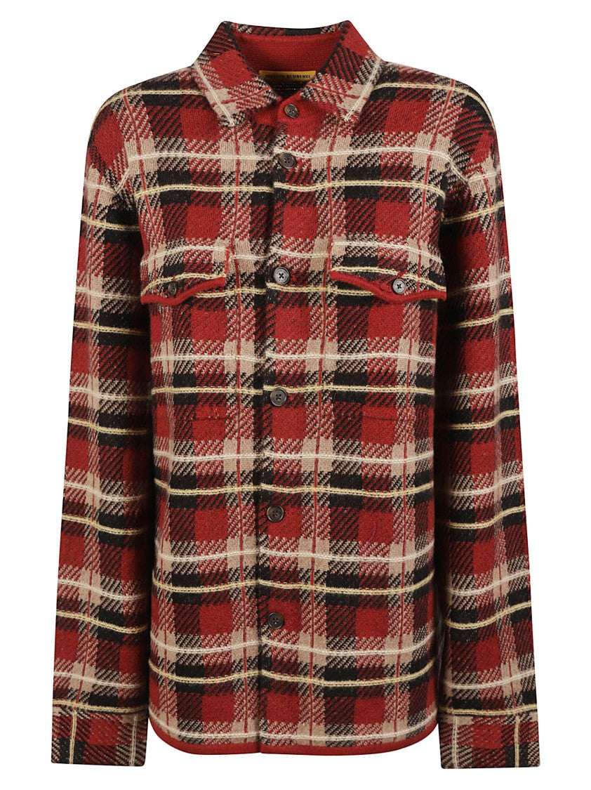Guest In Residence Plaid Soft Cashmere Shirt