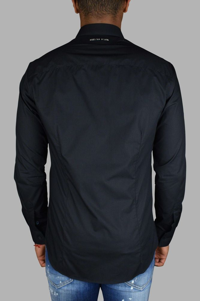 Philipp Plein Diamond Cut Ls Skull Shirt