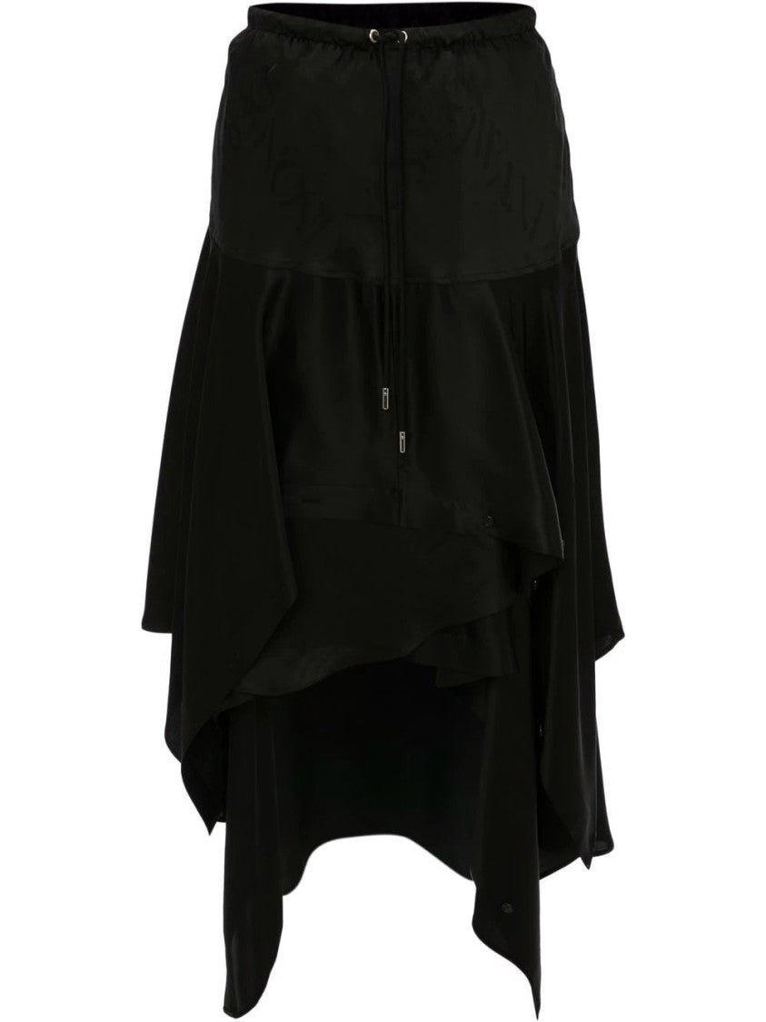 J. W. Anderson Asymmetric Hem Midi Skirt With Layered Panels