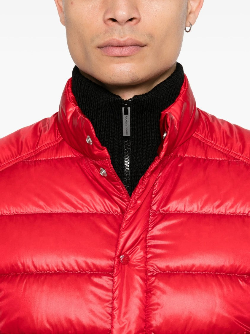 Moncler Red Selves Giubbotto Quilted Puffer Jacket