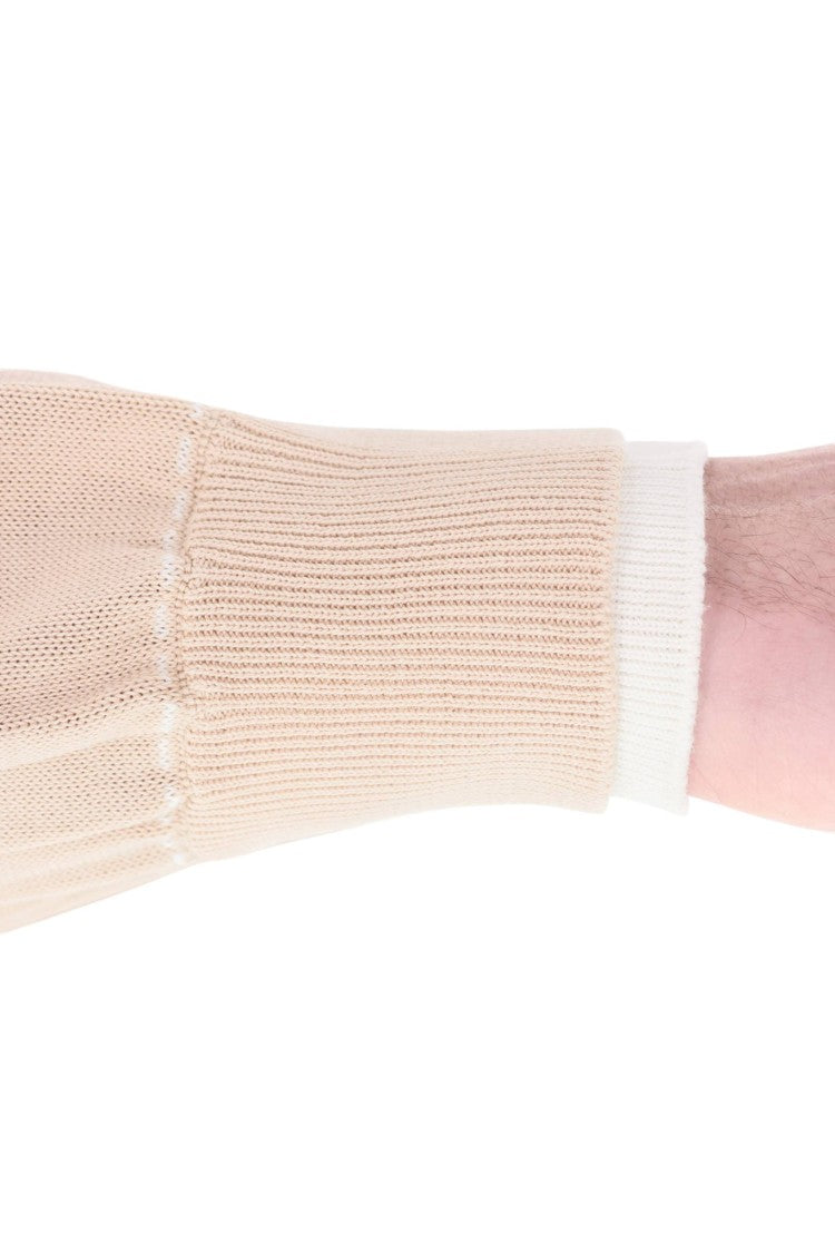 Eleventy Layered-Effect Contrast Trim Crewneck Sweater