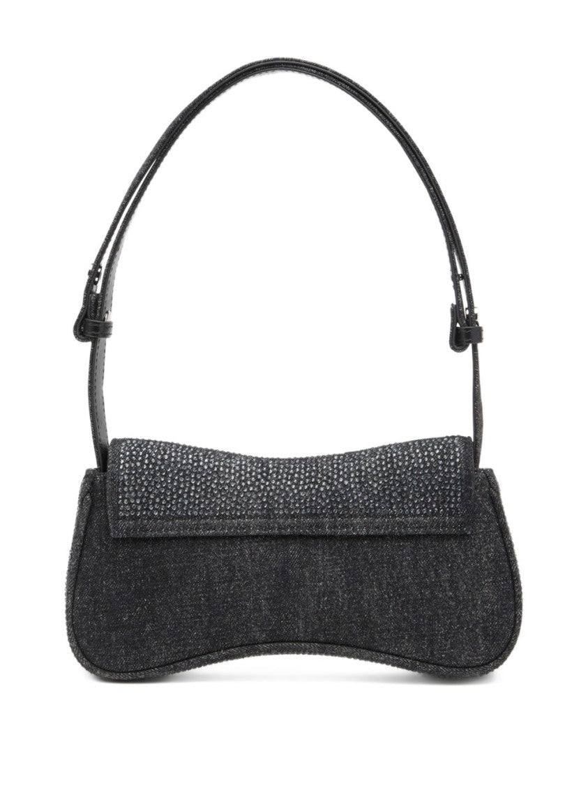 Diesel Grey Foldover Top Bag