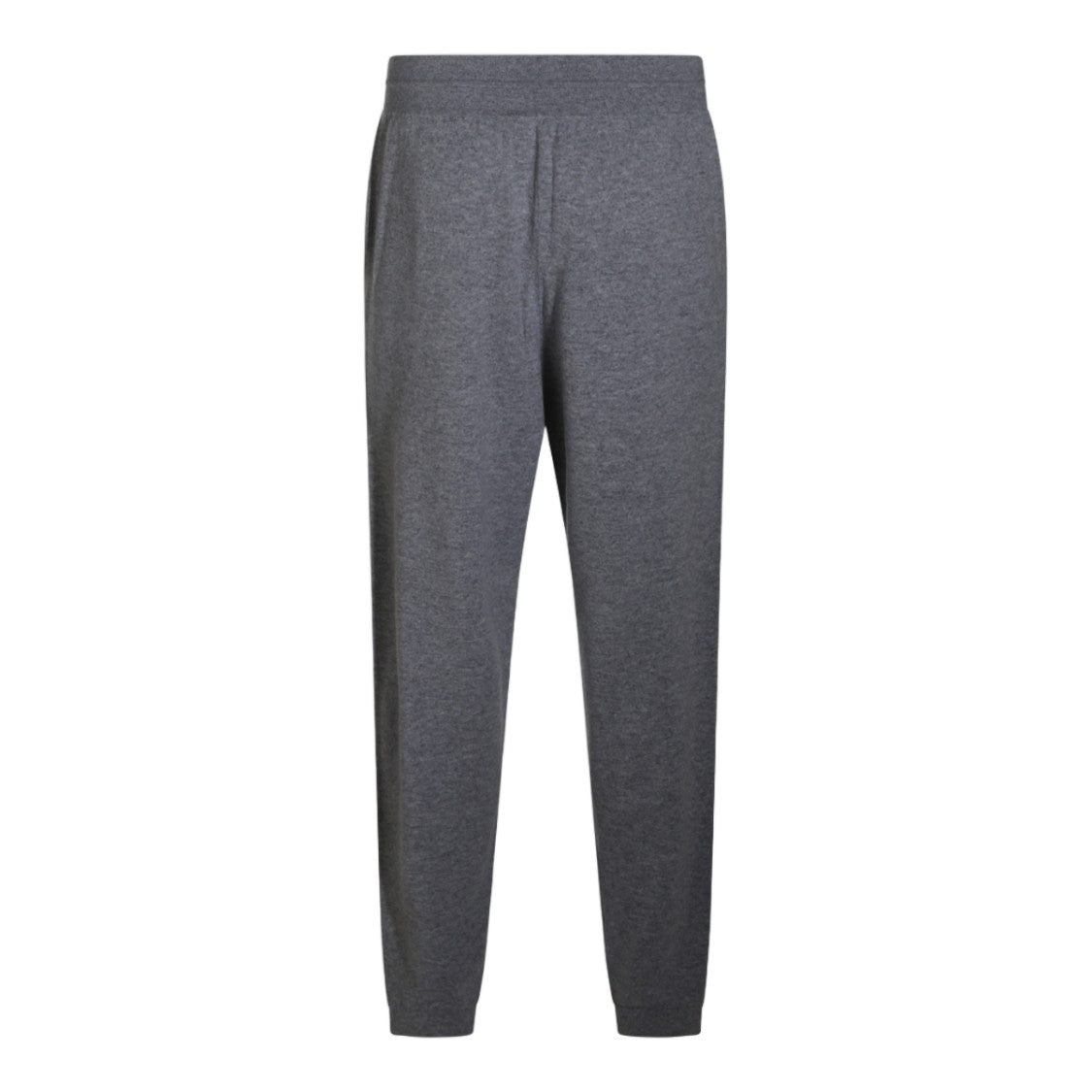 Malo Heathered Grey Drawstring Relaxed Straight-Leg Pants