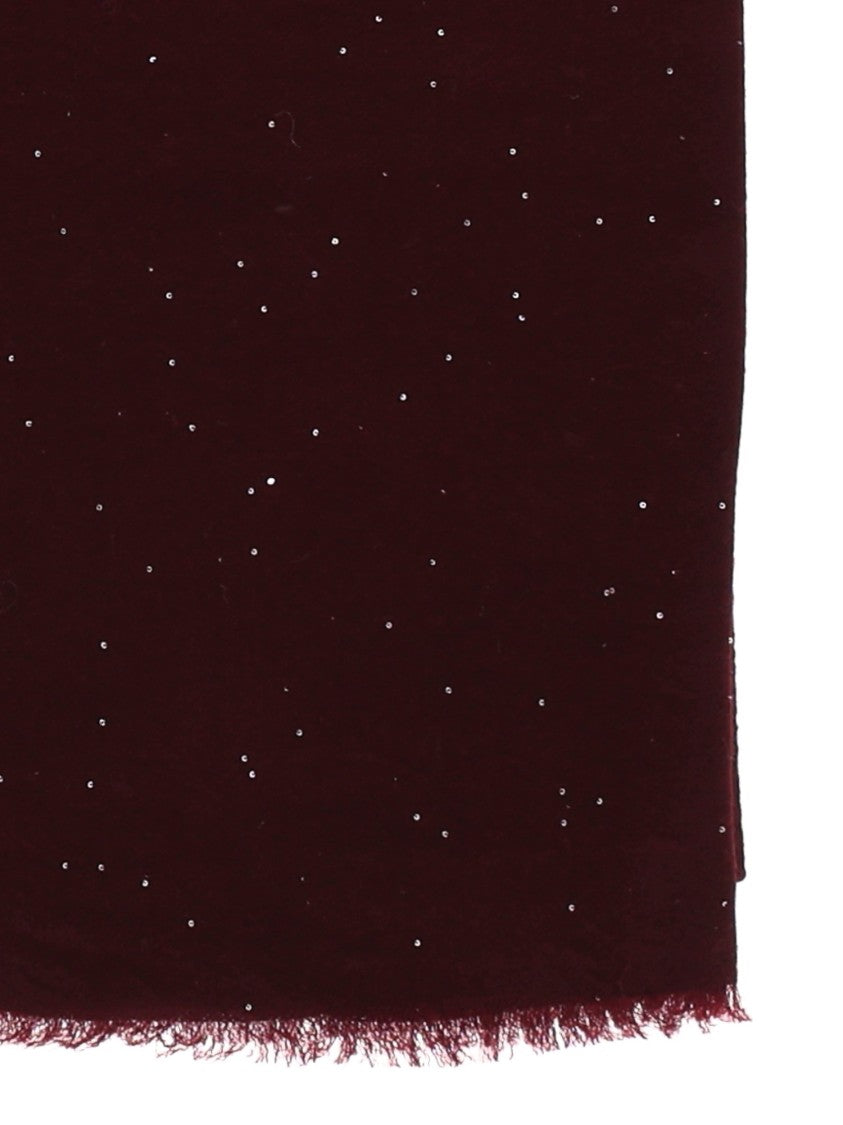 Faliero Sarti Sumptuous Wool Blend Scarf With Delicate Embellishments